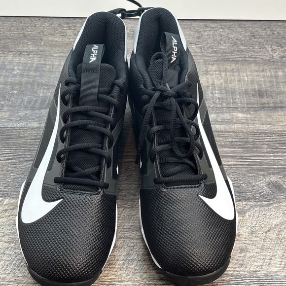Nike Men's 11 Alpha Menace 4 Shark Football Cleats Black /White NEW - Picture 5 of 9
